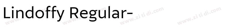 Lindoffy Regular字体转换